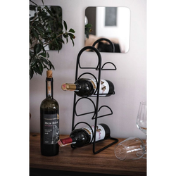 Hanah home Stalak za flaše Hope, 21x12x43.5cm, Crni