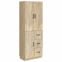 Set ormara 2 pcs Hrast sonoma Konstruirano drvo