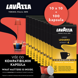 Lavazza nespresso kapsule Leggero - 100 komada