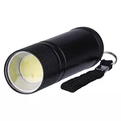 Led baterijska lampa 3W COB CRNA P3894