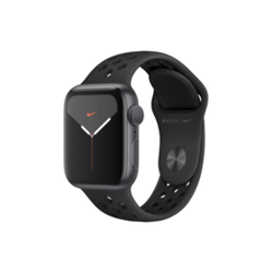 Apple Watch Nike Series 5 GPS, 40mm, astrosiv ovitek iz aluminija, z antracit/črnim Nike sportnim pasom