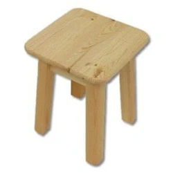 eoshop Stol KT252 iz masivnega lesa (barva lesa: hrast)