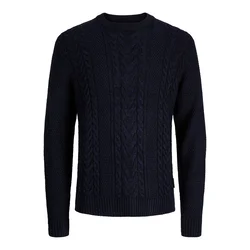 JACK & JONES Pulover JJJames nočno modra