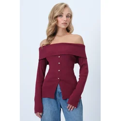 Trend Alacati Stili Ženska bluza Alc-X14527, Bordo