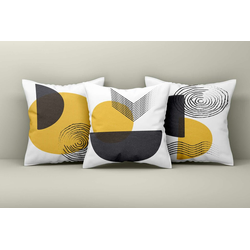 Aberto Design Set dekorativnih jastučnica Asr_plw25-20, 43x43 cm, 3 komada, Šarena