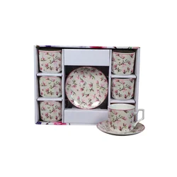 Sigma Set šolja za kafu, porcelan, 160ml 6/1 (Lust/Pin) YK160-ZY-9017