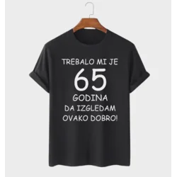 MAFIMI Majica Trebalo mi je 65 Godina, Crna