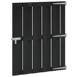 Vrtna vrata 100 x 112 cm WPC i aluminij Crna