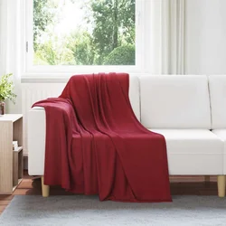 Vidaxl Obloge 24 pcs Bordeaux rdeča 170 x 130 cm Flis