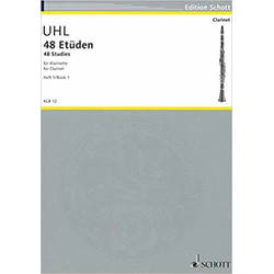 UHL A.:48 ETUDEN CLARINET BOOK 1