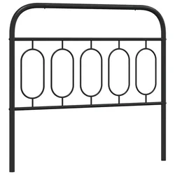 Vidaxl Kovinsko nadomestno vzglavje črno 100 cm