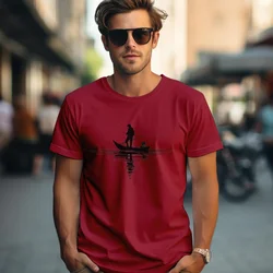 Camiseta Majica sa štampanim printom Cam 412, Muška, Višnja