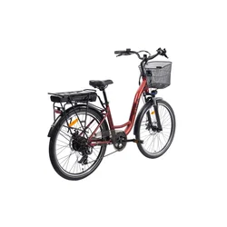 E-VOLUTION TISA Električni bicikl Travel City, 250 W, Crveni