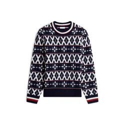 TOMMY HILFIGER Pulover mornarska/grenada/bela