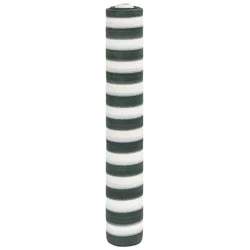 Mreža za privatnost zelena-bijela 1,5 x 25 m HDPE 195 g/m2