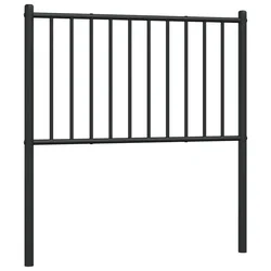 Vidaxl Kovinsko nadomestno vzglavje črno 100 cm