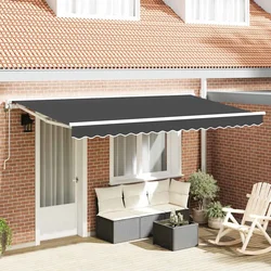 Okvir tende Antracit 350 x 200 cm Poliester s PU premazom