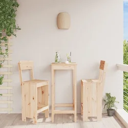 Barski stolci 2 kom 40 x 48,5 x 115,5 cm od masivne borovine