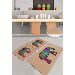 Lessentiel Maison Kupatilski otirač Olifant, 3 komada, Bež