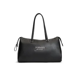 Tommy Jeans Nakupovalna torba črna/srebrna