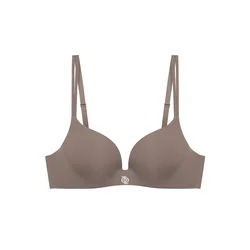 GOD SAVE QUEENS Nedrček Second Skin Teardrop Push Up Bra rjava
