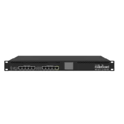 MikroTik RouterBOARD 3011UiAS with Dual core 1.4GHz ARM CPU, 1GB RAM, 10xGbit LAN, 1xSFP port, RouterOS L5, 1U rackmount case, LCD panel (RB3011UiAS-RM)