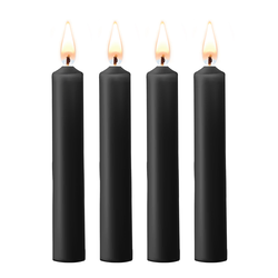 Ouch – Teasing Wax Candles, 4 kos - Črna