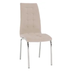 eoshop Jedilni stol, bež Dulux/krom, GERDA NOVO