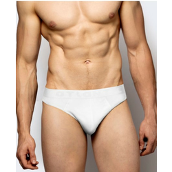 Mens Bamboo Briefs ATLANTIC Sport 2Pack - white