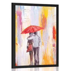 Plakat sprehod po dežju - 20x30 silver