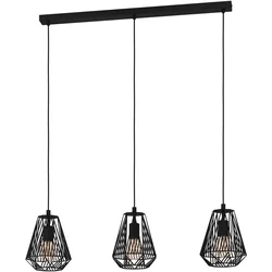 EGLO Viseća lampa STYPE 3xE27 96 cm crna 43693