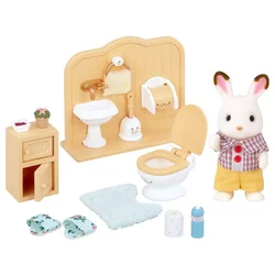 Sylvanian Families komplet zajčka in stranišča brata, 11 kosov (5054131050156)