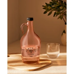 MADAME COCO Maud Gallon Stakleni bokal 1500ml, 11x11x27.5cm, Ćilibar