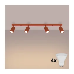 Brilagi - LED spot svetiljka CRESTO 4xGU10/10W/230V crvena