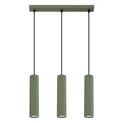Sollux SL.1613 - Luster na sajli KARBON 3xGU10/10W/230V zelena