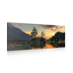 Slika gorska pokrajina pri jezeru - 200x100