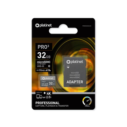 MicroSDXC 128GB U3 Pro A1 90MB/s + SD adapter