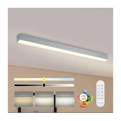 Brilagi - LED prigušiva stropno svetlo SLEEKLINE LED/40W/230V Wi-Fi Tuya srebrno + daljinski upravljač