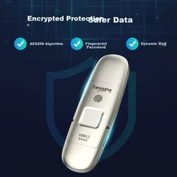 Fanxiang USB Flash memorija, 512GB, Type-C, USB 3.0, USB 3.2, Srebrne boje