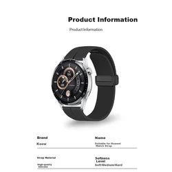 Kovol Zamenska narukvica za pametni sat za Huawei Watch 5, Crna