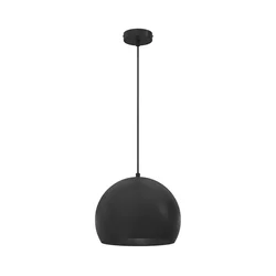 Luster na sajli SOOL 1xE27/15W/230V O 27 cm crna