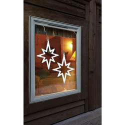 Polarlite Okenska dekoracija z motivom zvezde, Polarlite, LED, bele barve, LDE-02-010