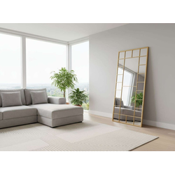 HANAH HOME Metalno ogledalo Boxia Gold