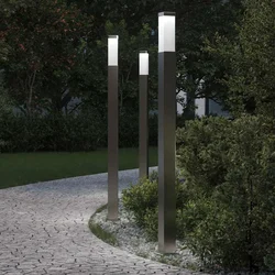 Stupić za zidne lampe 3 kom 110 cm od nehrđajućeg čelika IP44