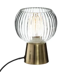 Stona lampa Laye 19.5cm E27 maks. 25W transp./boja zlata Atmosphera