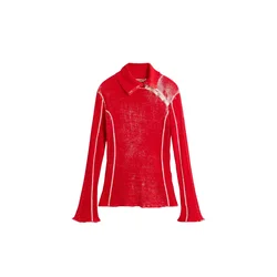 Desigual Pulover rdeča / bela