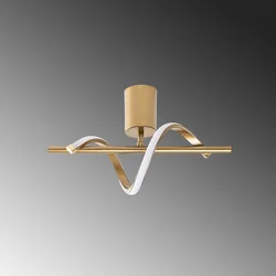 Opviq Luster Metalni, 41x25x16cm, Zlatni