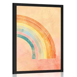 Plakat minimalistična mavrica Peach Fuzz - 30x45 no frame