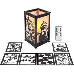 Kovinski železni svečnik Simpdecor z LED svečko