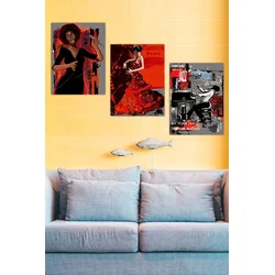 Set slika Wallity MDF0095, 3 dijela